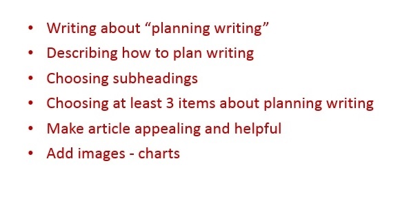 planning writing 1